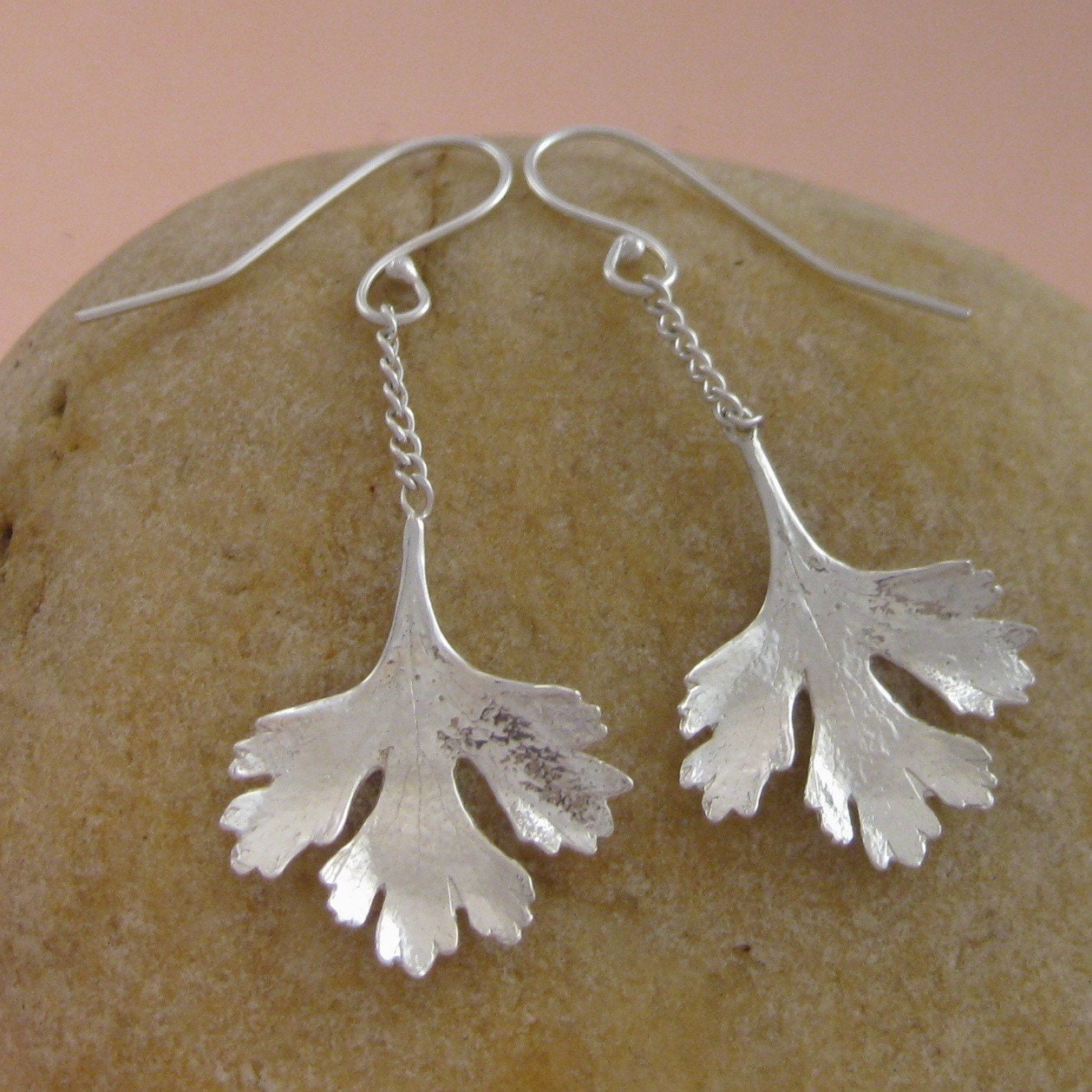 Dangling Cilantro Earrings