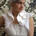 Ivory silk taffeta ruffle bolero