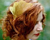Beaded Shell Headband - Art Deco Gold Sea Shell Beaded Headband - The CARA