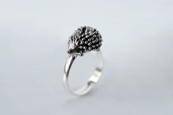 Wild Hedgehog ADJUSTABLE size Ring