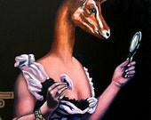 Sale - The Masquerade - Original Stillman Oil Painting, 12 x 9 x 1.5 in.