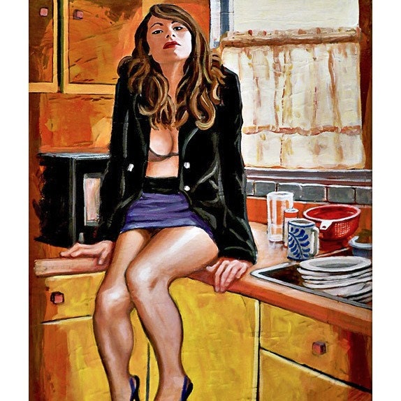 Tijuana Girl- Original Stillman Giclee on Signed Archival Paper, 12x16 in.