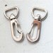 DESTASH SALE - Nickel Swivel HOOK Clasps Clips --50 pcs--0.5 inch inside wide