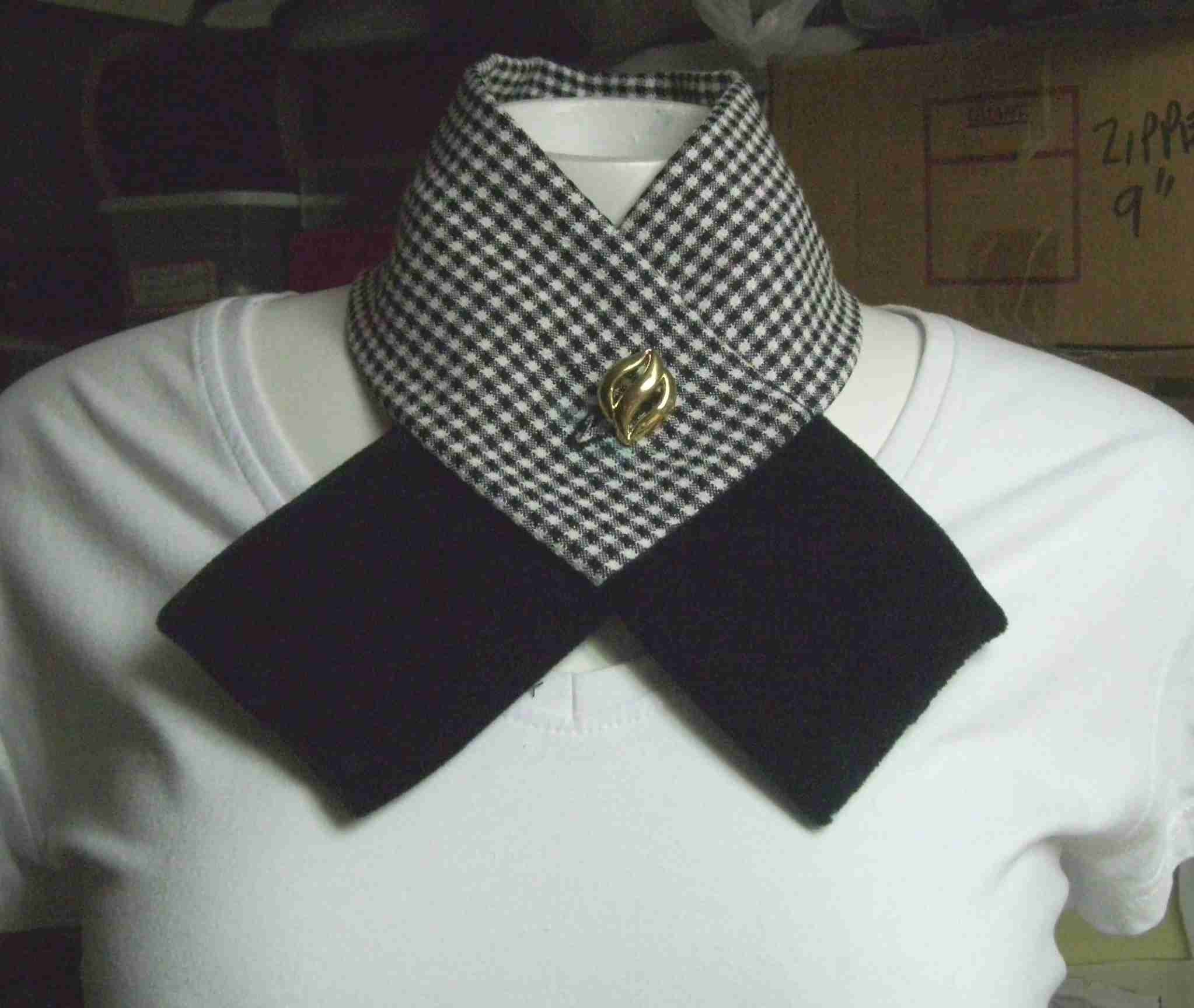 Up cycled black domino scarflet sale reserved for KTrever