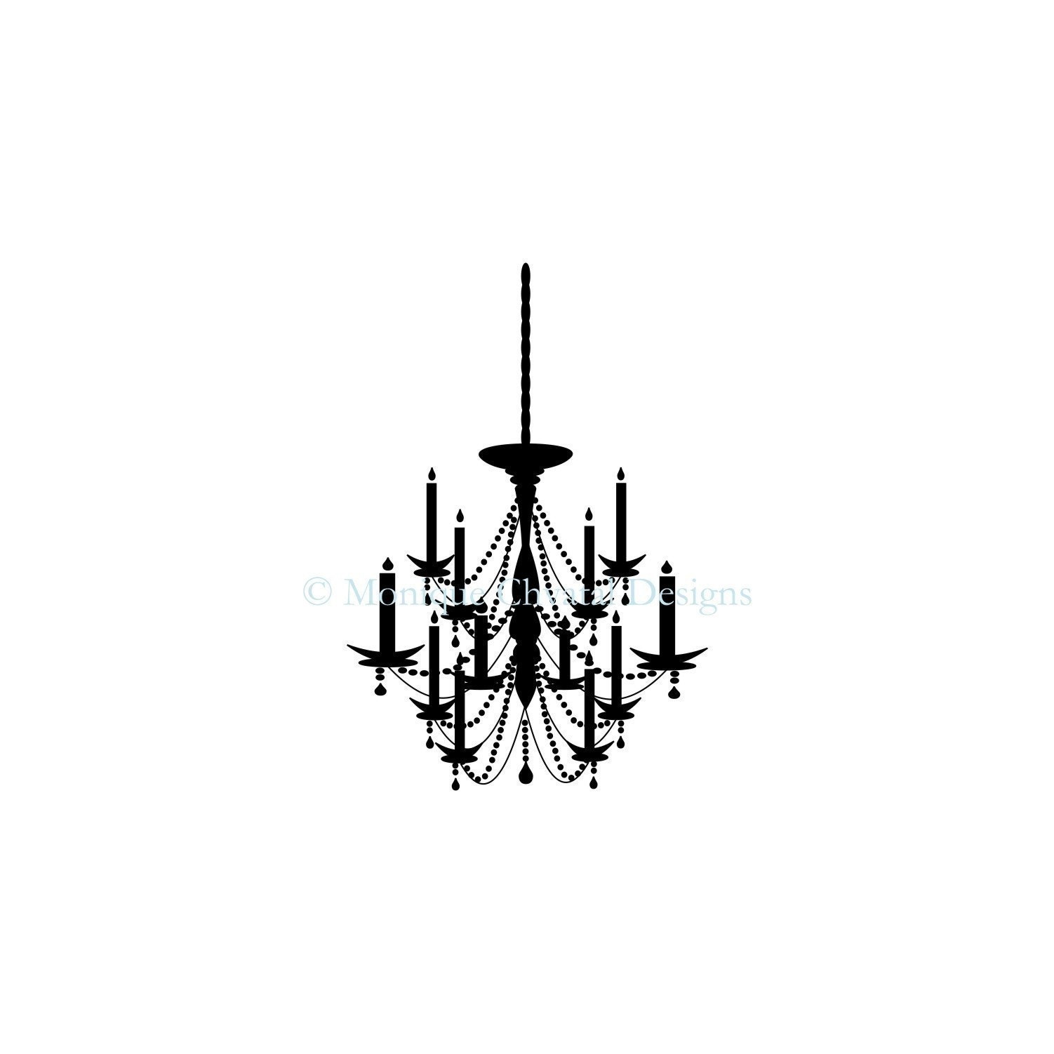 graphic chandelier