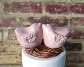 Cherry Blossom Pink Love Bird Cake Topper