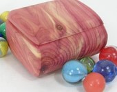 Small Red Cedar Wood Box, wooden jewelry box, engagement ring box, small natural jewelry box, ring bearer box
