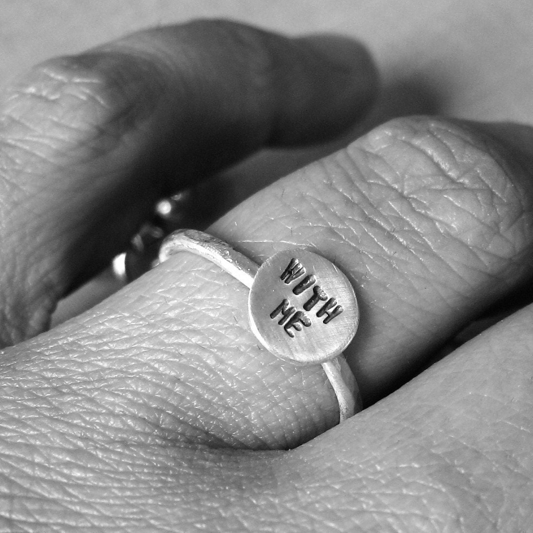 intertwine. sterling silver ring and keychain