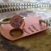 I carry your heart. Copper dog tag and sterling silver ring (intertwine)