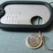 i carry your heart Military Stainless dogtag and sterling BRACELET