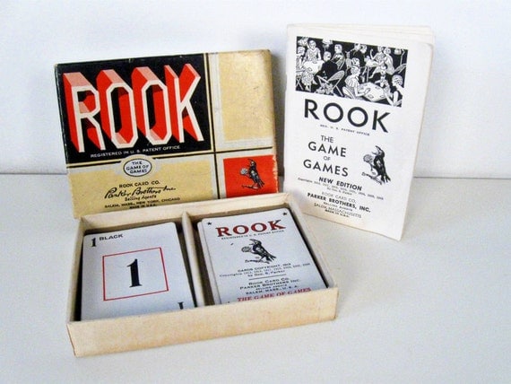 vintage WWII era Rook card game - 1940s