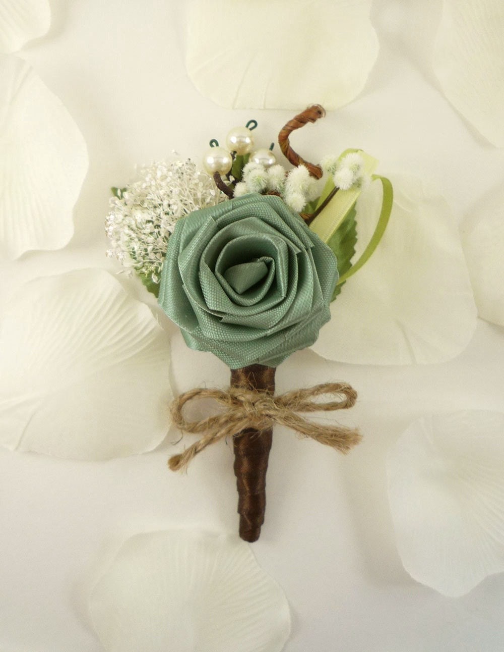 Origami Rose Boutonniere - Ecology Style
