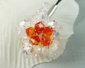 Swarovski Crystal Star Keychain Phone Strap (Fire Orange Edition)