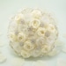 Snow Frost Origami Wedding Bouquet, Bridal Bouquet - Winter Wonderland Wedding (Medium size)