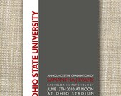 custom graduation announcement or invitation - classic.