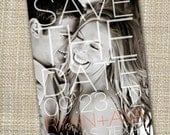 modern photo save the date - make a statement.