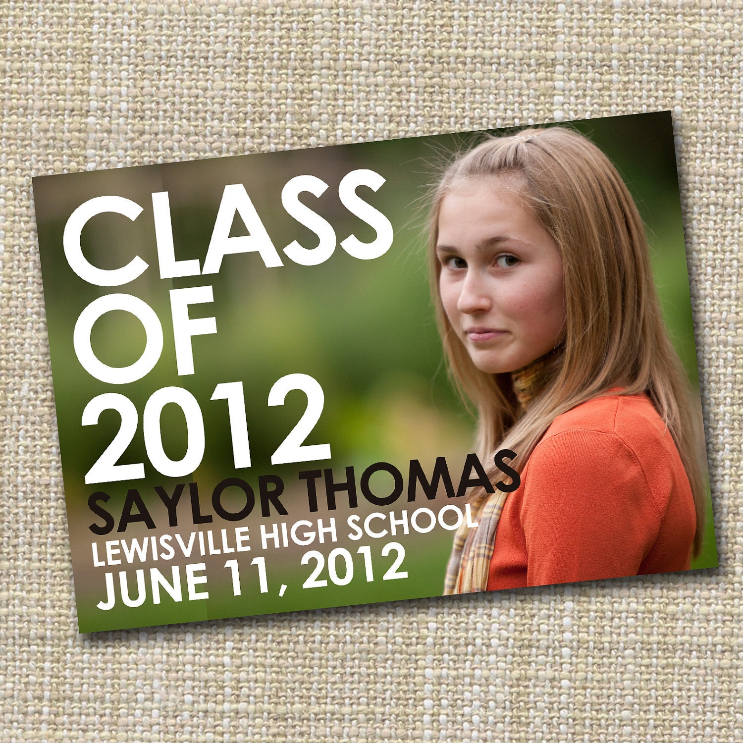 photo graduation announcement printable - proud.