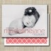 custom photo birth announcement - classic meets modern.