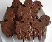 Chocolate Lamb Lollipops 12 Lollipops
