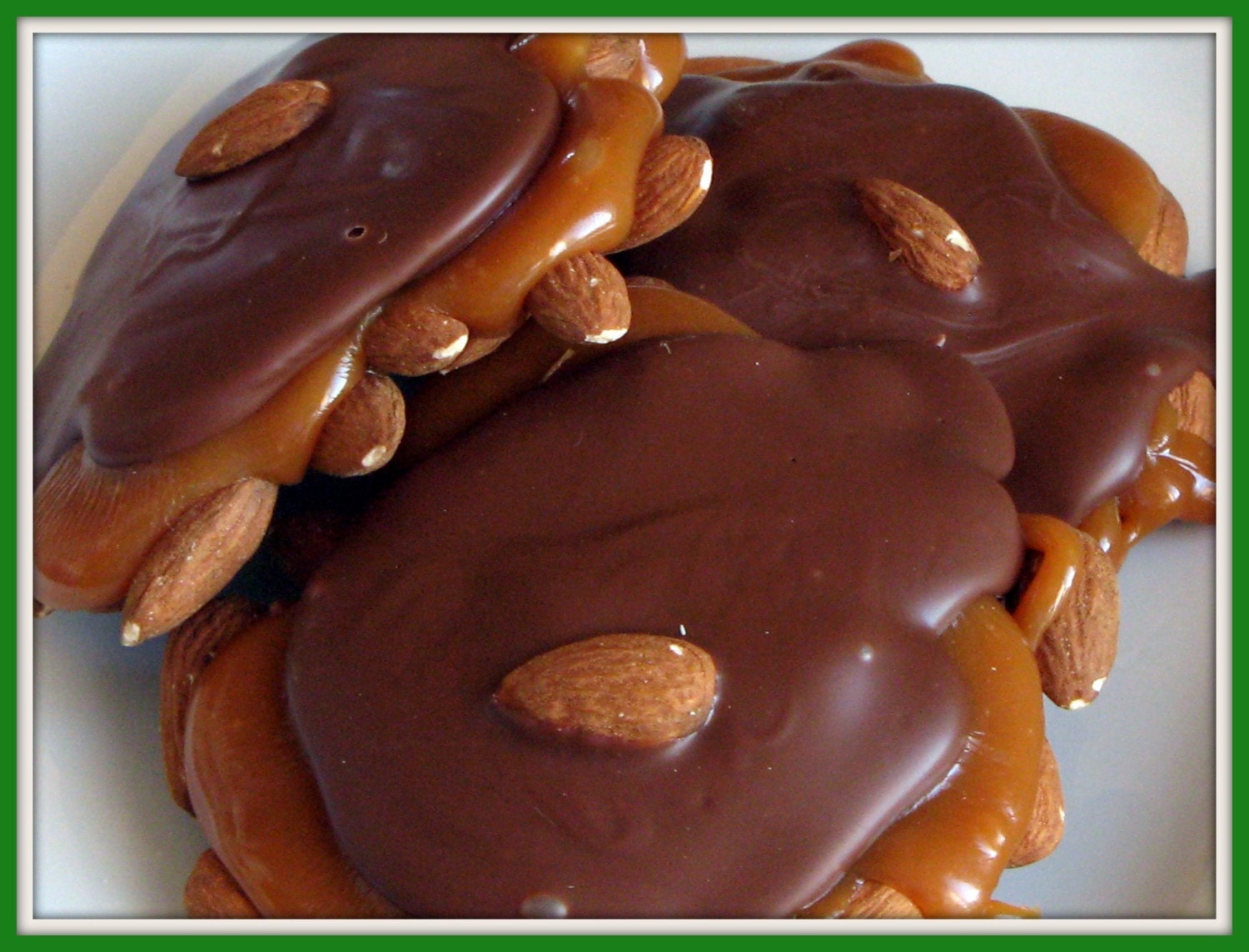 Almond Caramel Chocolate Turtle Clusters-12 Clusters Il_570xn