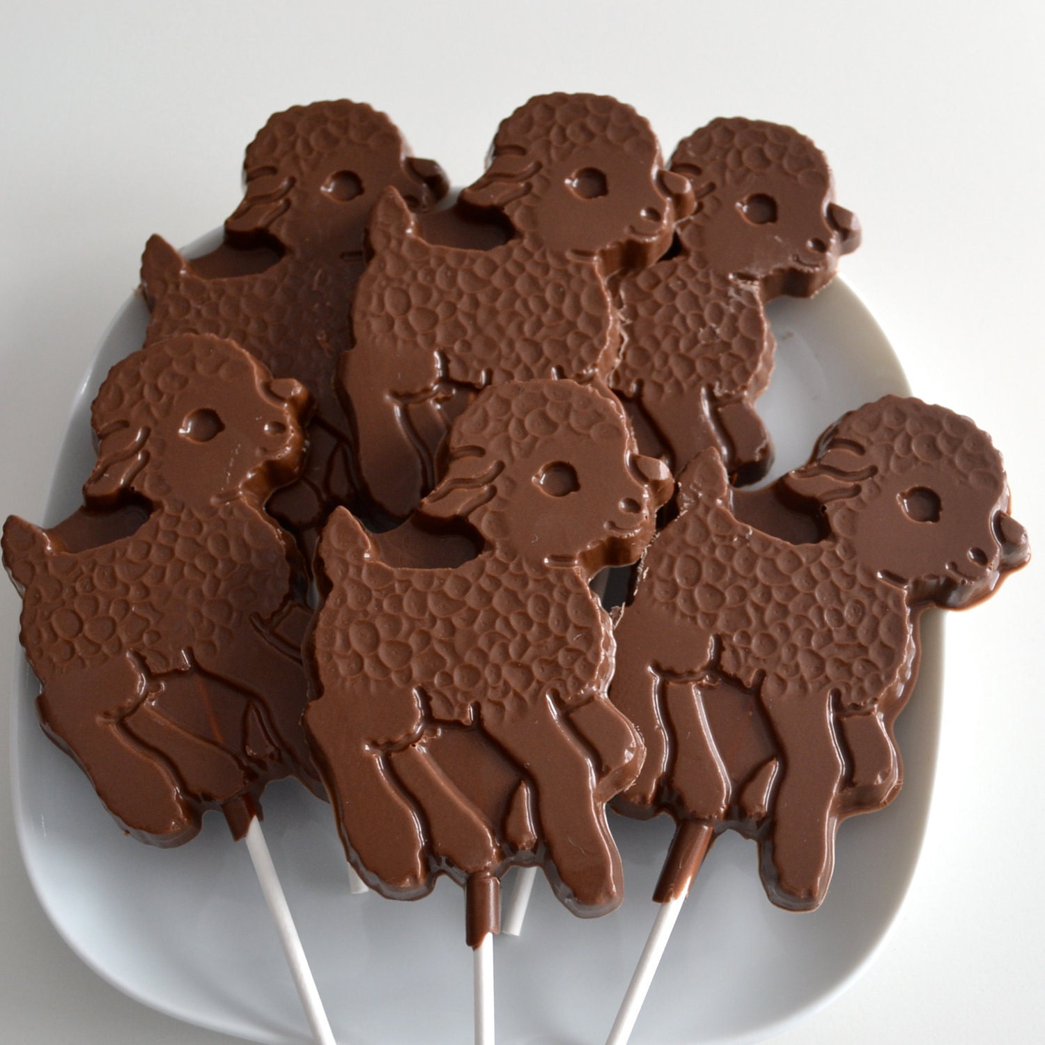 Chocolate Lamb Lollipops 12 Lollipops