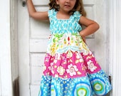 Girls Blue Dress - Turquoise Dress - Beach Dress