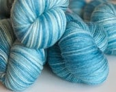 silky merino sock yarn - little boy blue