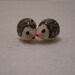 Reserved for David Shenk Please do not purchase unless you are David Shenk. Teeny tiny hedgehog earrings