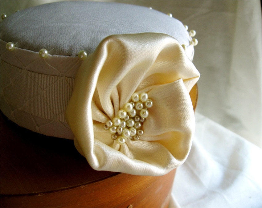 White Pillbox Hat