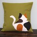 Calico Cat Pillow Cover