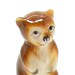 Mini BEAR figurine, Brown china bear on hind legs, animal.