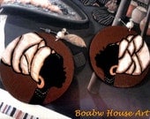 On & On Headwrap (Wood Grain) Earrings