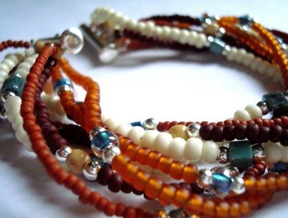 Eight strand south western style bracelet