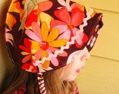 Reversible Cotton and Linen Bonnet - custom sizes