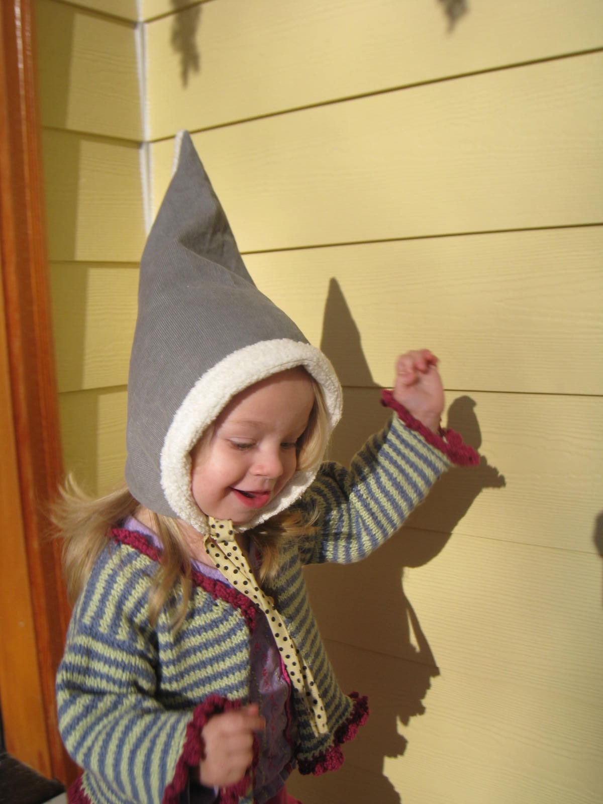 Little Eco Gnome - An organic fleece winter hat- READY TO SHIP