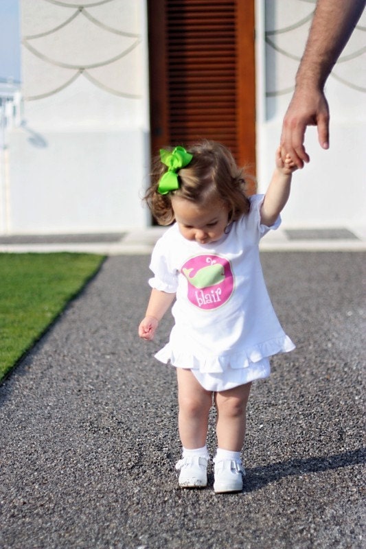 Smitten and Company Personalized Ruffle BLOOMER SET Add-On