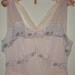 Nightgown Rogers Pink Embroidered Chiffon Tulle Nylon Tricot Size 38 Vintage