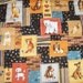Puppy Dog Quilt Throw -Cozy Flannel Furniture Protector