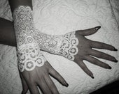 The SNOW WOLF white french lace cuffs white lace gloves wedding gloves white lace cuffs white lace gloves bridal gloves for bride