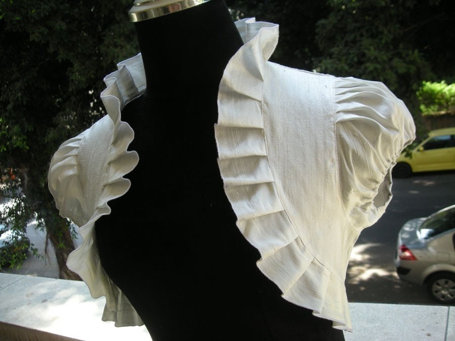 SPECIAL PRICE Sweet Dream ivory dupioni silk bridal bolero jacket  wedding bolero edding shrug ivory bolero