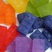 Original "Bathtub Architect" Soaps - birthday Christmas-Rainbow - lego-type building blocks
