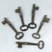 5 Flat Shafted Skeleton Keys