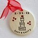 Personalized Whimsical Wedding Cake Bride and Groom Ornament for Wedding, Engagement or Anniversary - Custom Made to Order