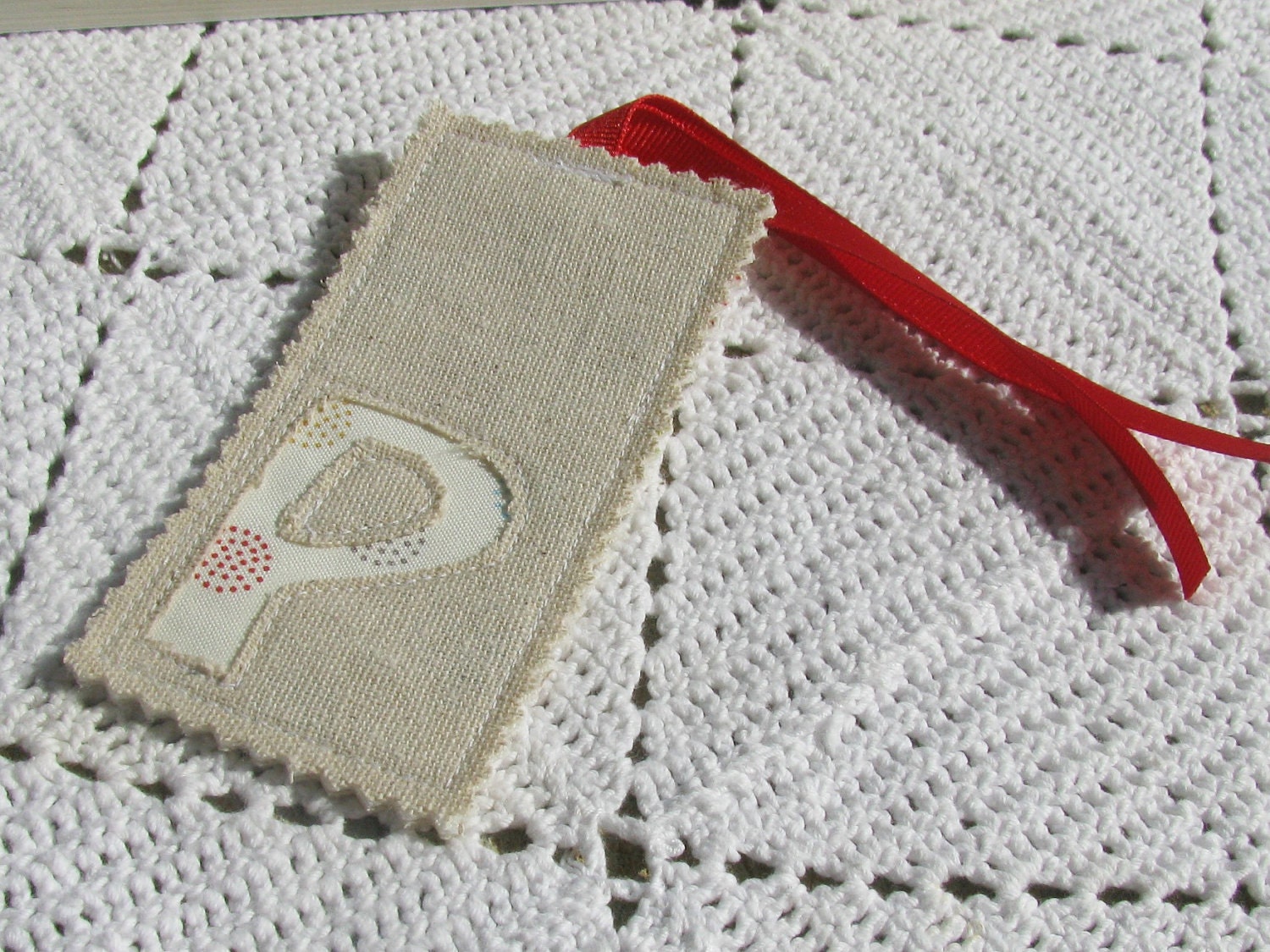 Monogrammed Bookmark - Letter - Initial P