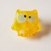 Lampwork Owl Bead Lemon Kooky Owl by keiara SRA