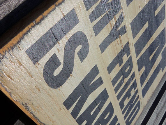 Typography Wood Sign - That My Friend Is Karma Wall Decor