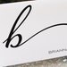 Monogrammed Stationery Folded Note Cards Initial B