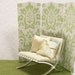 Dollhouse Miniature Tri Panel Folding Screen Room Divider Sage Green Contemporary Home Decor Furniture One Inch Scale