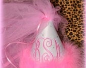 Cupcake or Monogram  Princess Veil, TUTU Hat  Streaming Ribbons,  Monogram,  Matching Tutus Now available   by Gingham Bunny