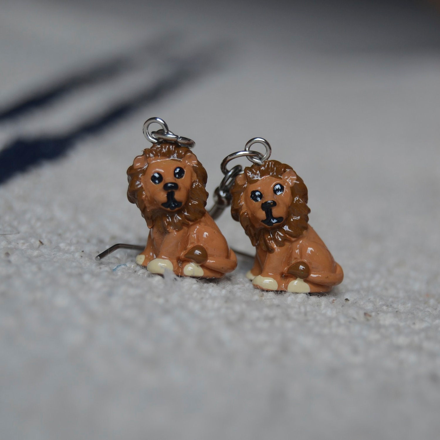 RAWR lion earrings